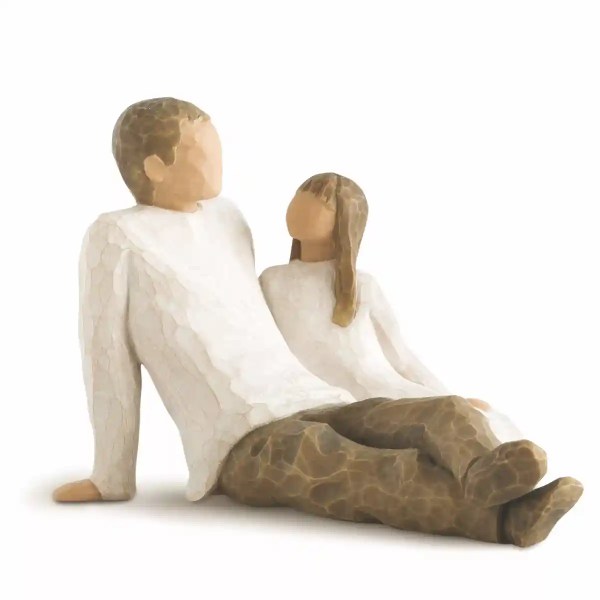 Father and Daughter Figurine by Willow Tree Mente Art Gallery