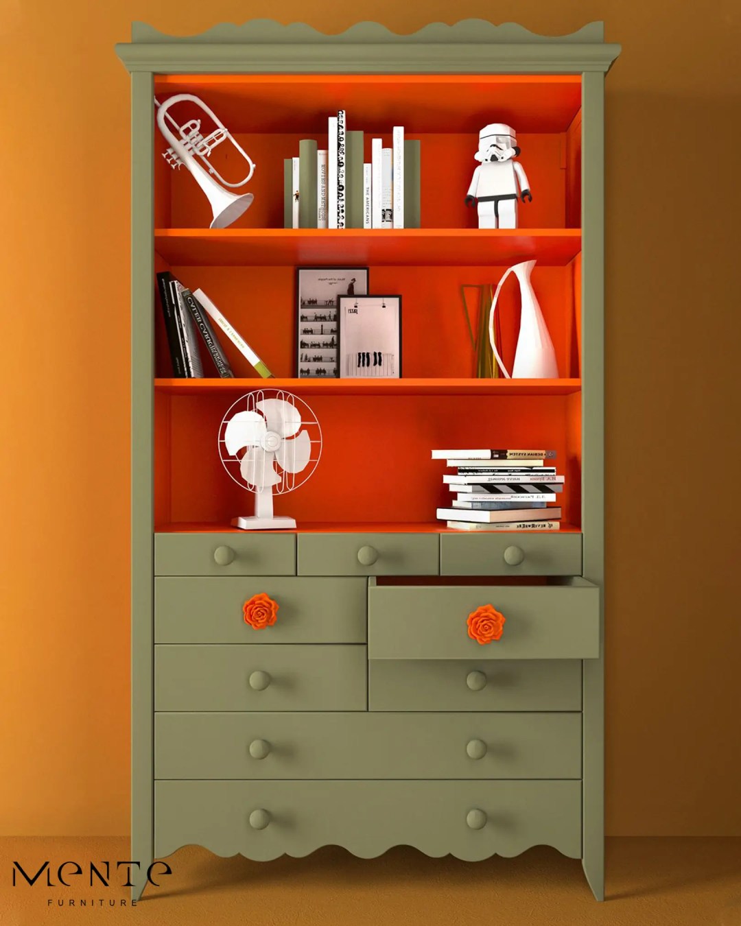 FLORET BOOKSHELF DRESSER