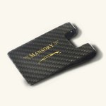 CARBON CARD HOLDER-GOLD