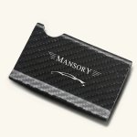 MANSORY CARBON CARD HOLDER & MONEY CLIP - SILVER LOGO