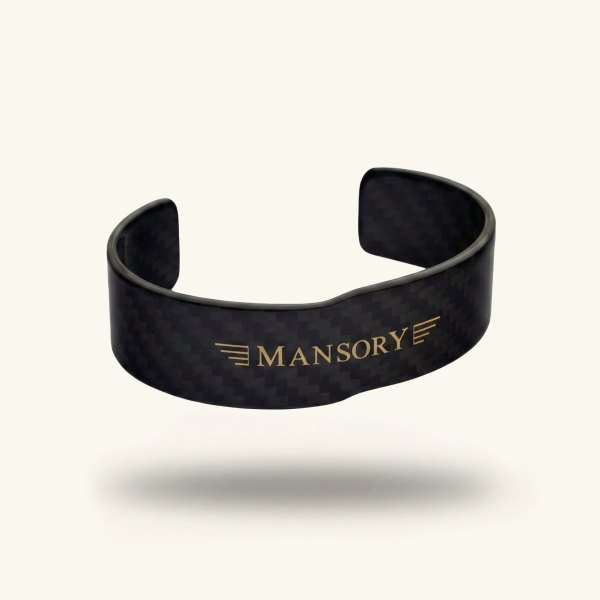 MANSORY CARBON BRACELET- GOLD LOGO