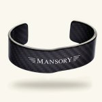 MANSORY CARBON BRACELET - SILVER LOGO