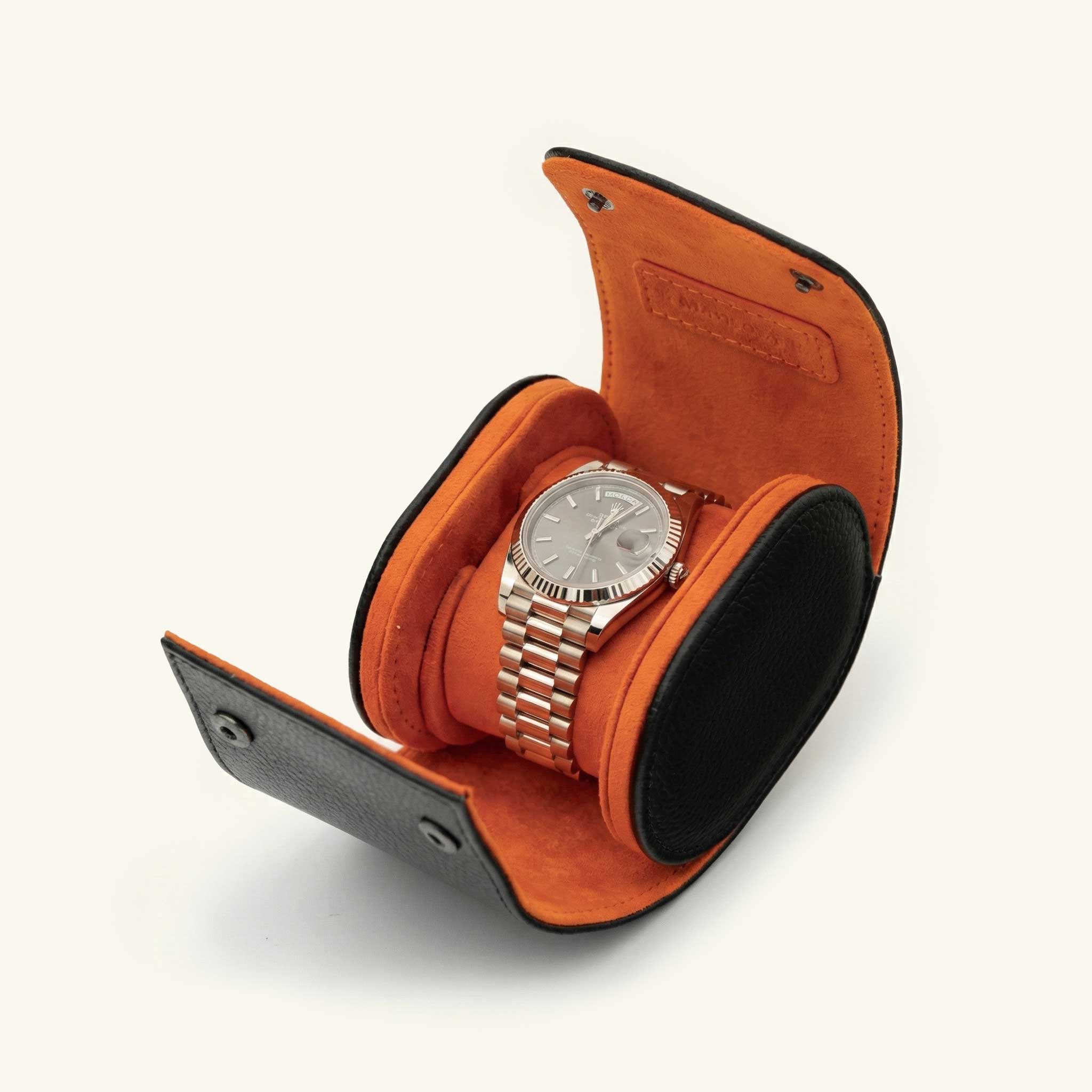 MANSORY LEATHER WATCH CASE - ORANGE