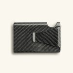 MANSORY CARBON CARD HOLDER & MONEY CLIP - SILVER LOGO