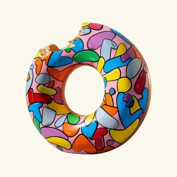 Donut Pop Art Sculpture